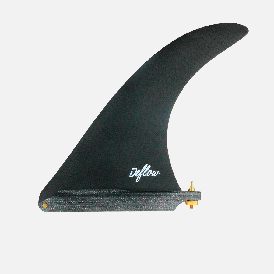 Quilla longboard Deflow Cream Black en fibra de vidrio negro sólido