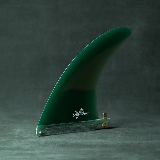 Quilla single fin Deflow Stylist 7,3" en color verde