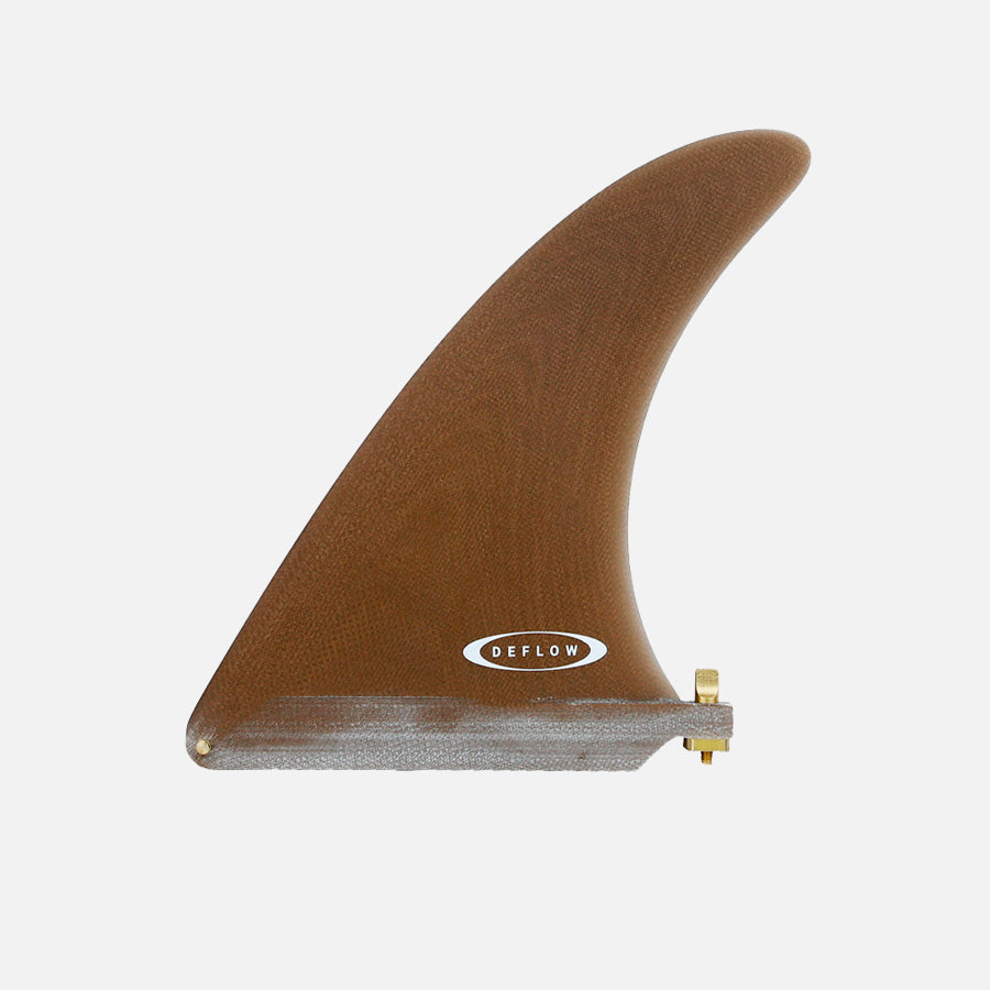 Quilla de surf Deflow Pocket Knife 7,5 pulgadas color marrón.