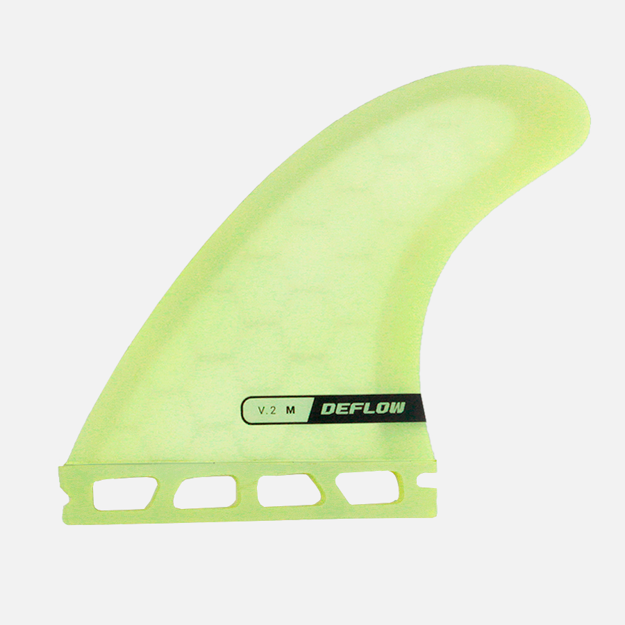 Quilla surf Deflow V.2 amarillo ácido diseñada para giros explosivos.