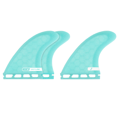 Combo de 3 quillas surf Deflow V.2 azul celeste para olas