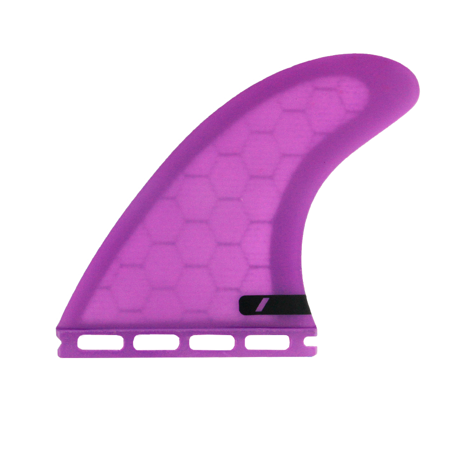 Estilo y fluidez con la quilla surf Deflow V.2 violeta.