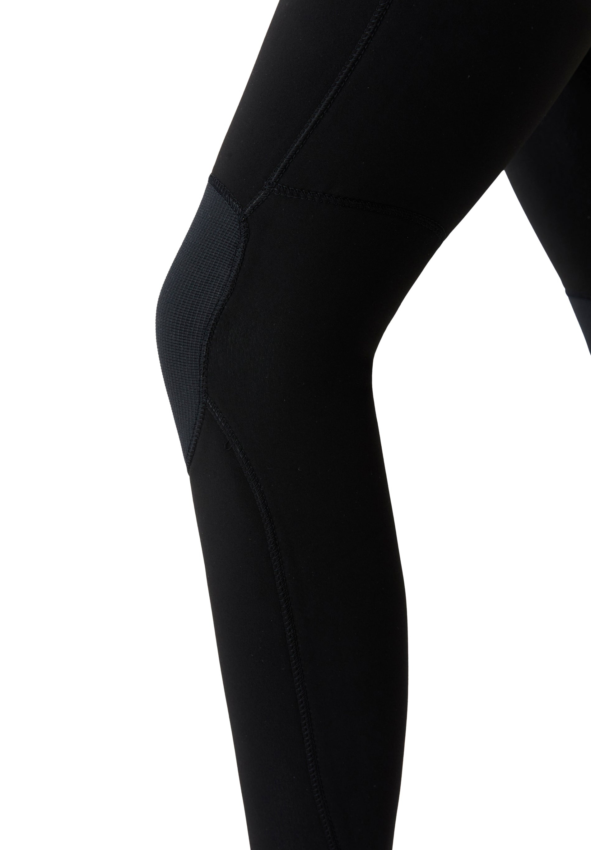 Detalle de las rodilleras flexibles de alta durabilidad, diseñadas para resistir el desgaste sobre la parafina.