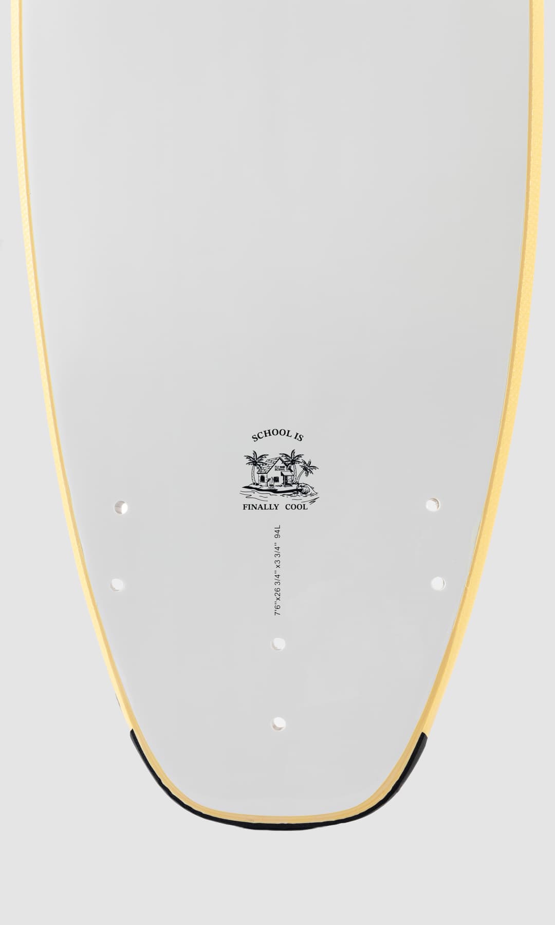 Configuración de quillas de la tabla de surf Flysurf Cool School 7.2.
