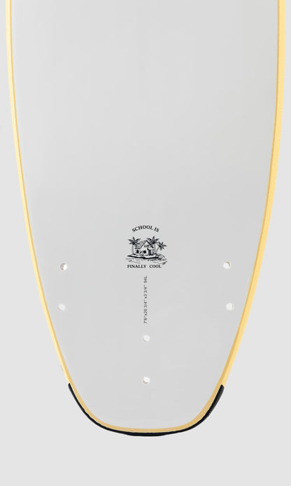 Configuración de quillas de la tabla de surf Flysurf Cool School 7.2.