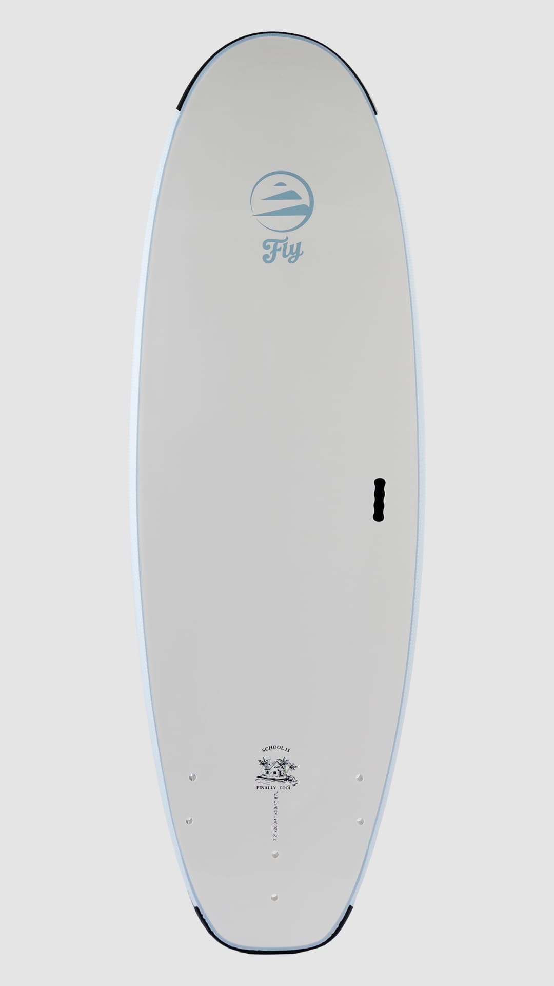 Tabla de surf Flysurf modelo Cool School 7.2 vista posterior completa