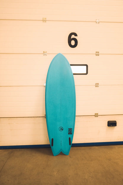Tabla de surf Fish Azul de Flysurf - detalle 4