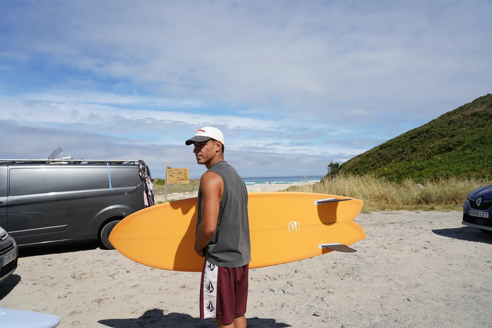 Tabla de surf Fish Naranja de Flysurf - detalle 2
