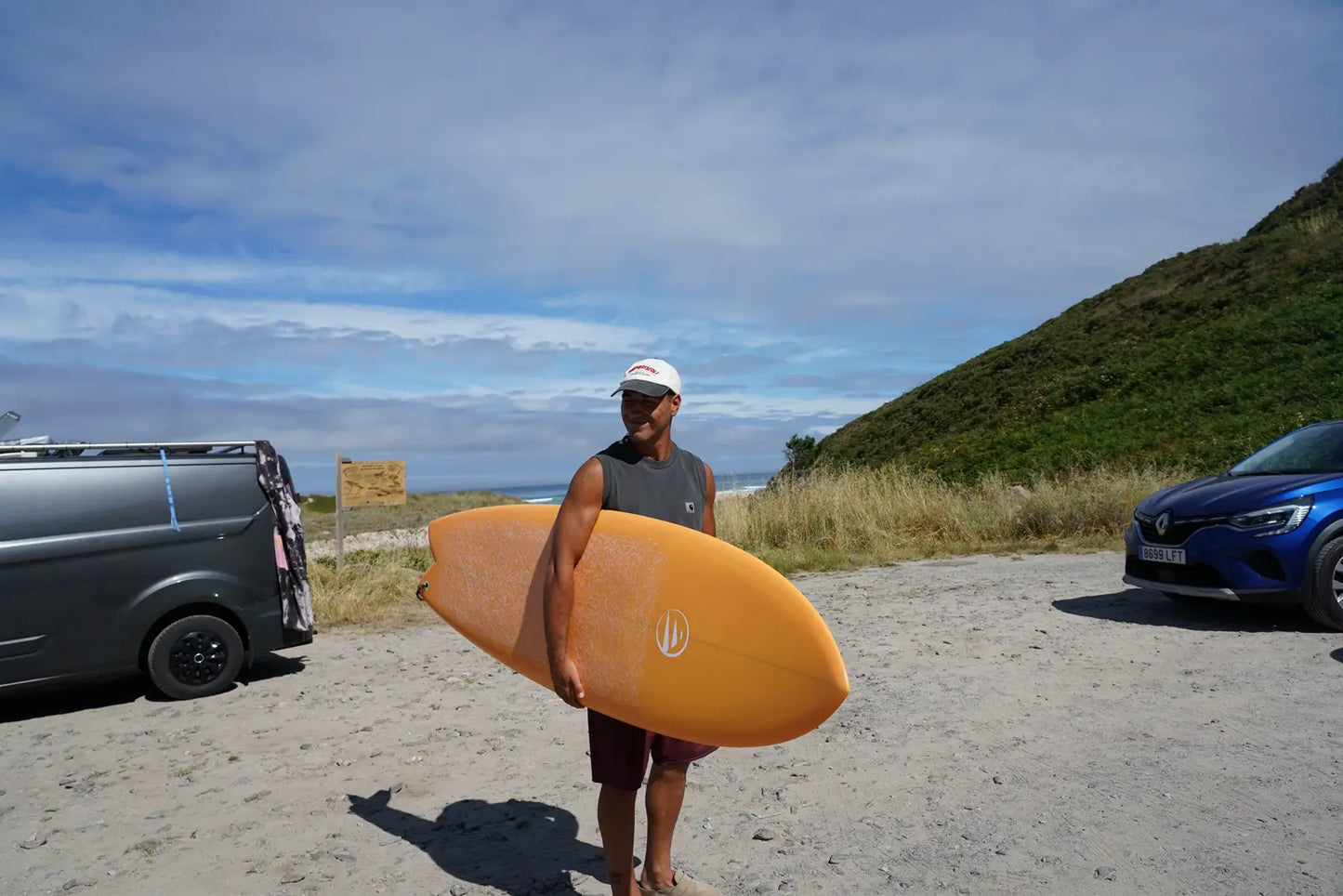 Tabla de surf Fish Naranja de Flysurf - detalle 3