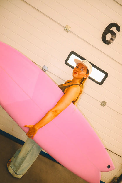 Tabla de surf Fibra Fish 6.4 Rosa