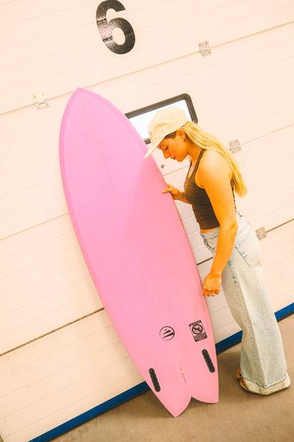 Tabla de surf Fibra Fish 6.4 Rosa
