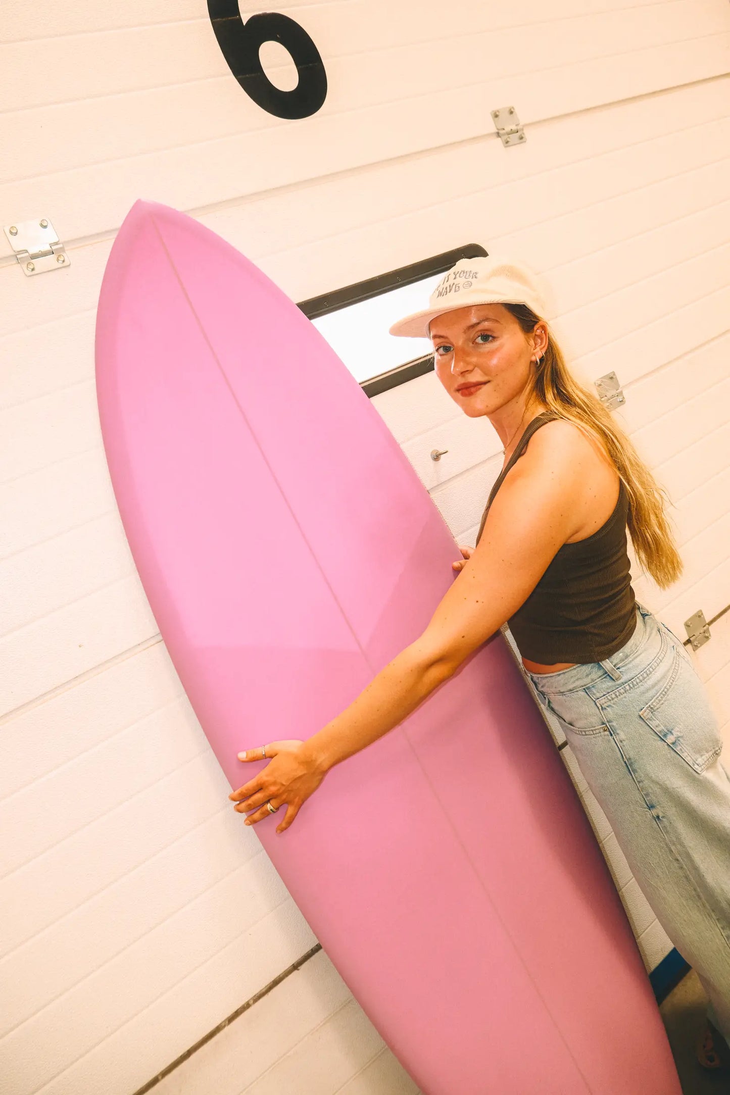 Tabla de surf Fibra Fish 6.4 Rosa