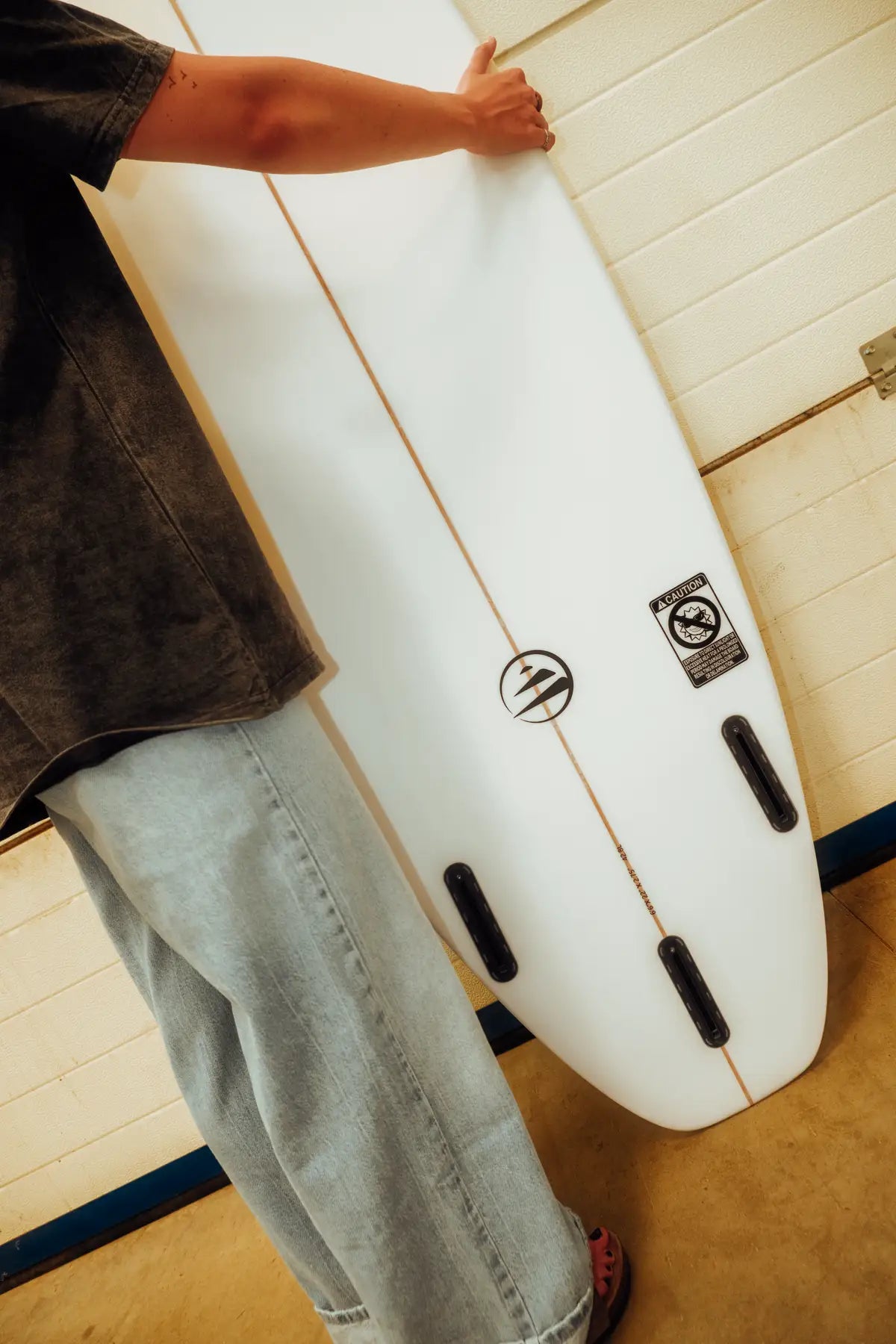 Tabla de surf Squash Blanca de Flysurf - detalle 6